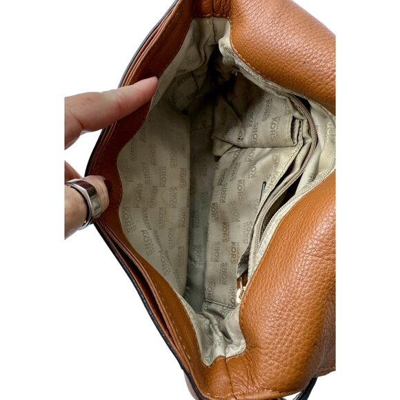 Michael Kors Brown Weston Foldover Crossbody Bag - Picture 5 of 10